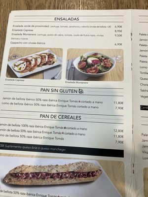 Menu photo 4 Enrique Tomás Barcelona, B