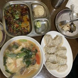 Chicken Chilly Chicken Soup Momo Beef Thenthuk