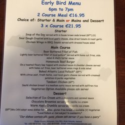 An Sibin Bar & Restaurant - Early bird menu