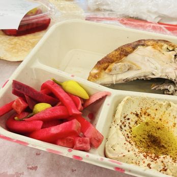 Zankou Chicken - Quarter White Plate - Mediterranean Near Me - Los Angeles, California