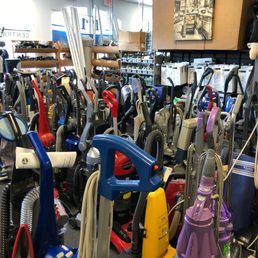 Wow there's a lot of vacuums  waiting to be picked up.