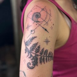 Divine Creations Tattoo Studio - A custom design for the shoulder.
