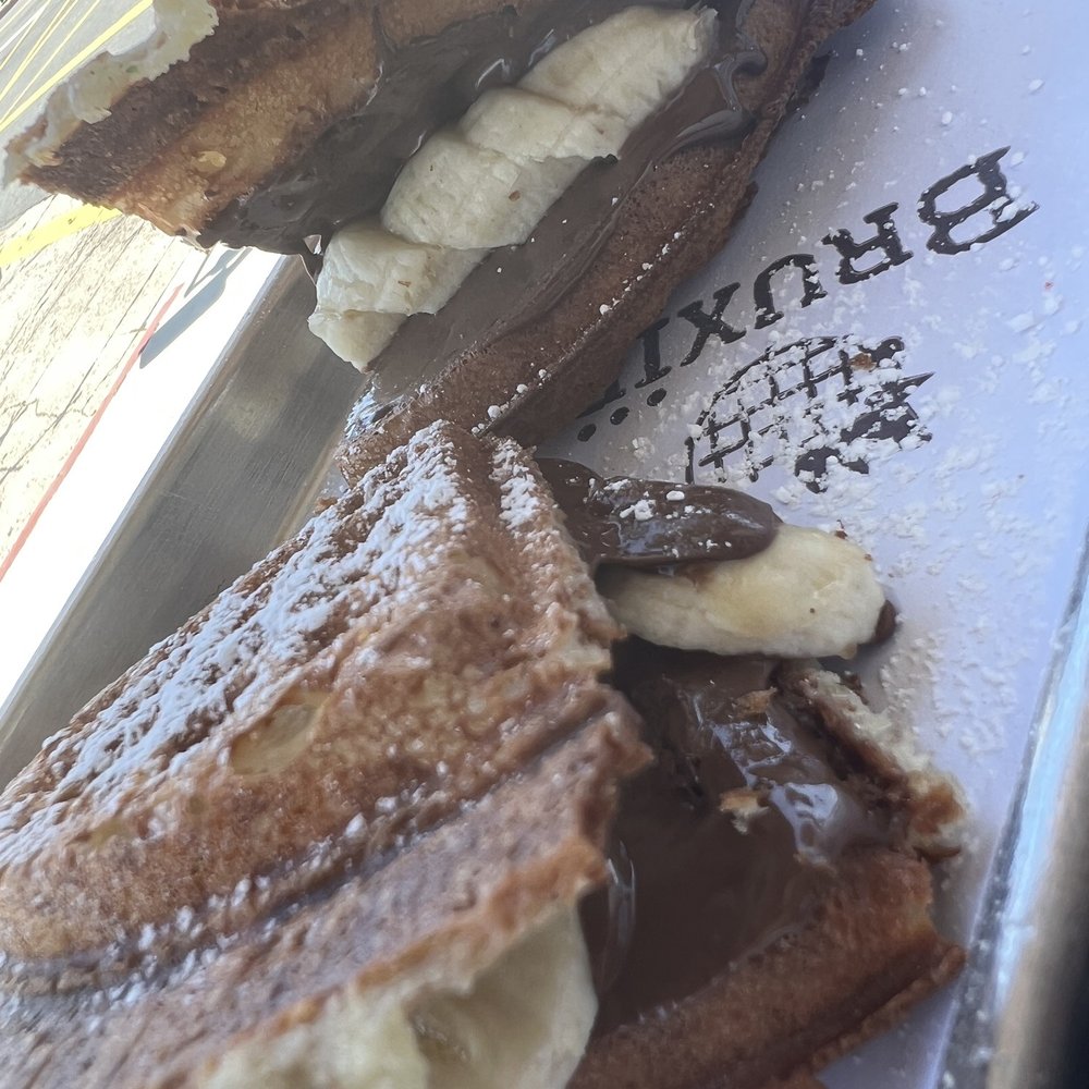Bruxie - NUTELLA & BANANA or STRAWBERRIES - Sandwiches Near Me - Orange, California Bruxie - NUTELLA & BANANA or STRAWBERRIES - Sandwiches Near Me - Orange, California