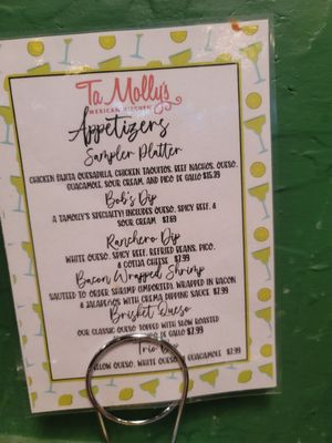 Menu photo 3 Ta Molly's Bossier City, LA Menu photo 3 Ta Molly's Bossier City, LA