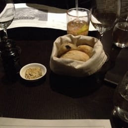 Delicious bread with mushroom truffle butter