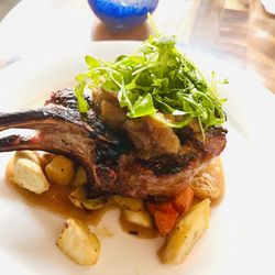 Urban Grill and Wine Bar - McKinney - Pork Chop and veggies was yummy!