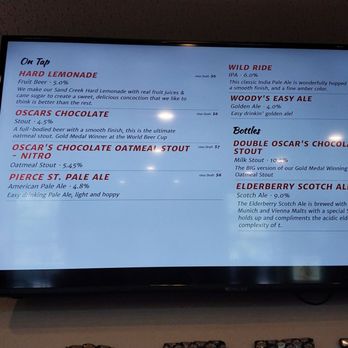 Sand Creek Brewing - Menu 1 of 2 Sat 22 August 2026 - Breweries Near Me - Black River Falls, Wisconsin Sand Creek Brewing - Menu 1 of 2 Sat 22 August 2026 - Breweries Near Me - Black River Falls, Wisconsin