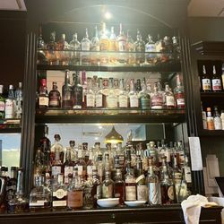 Distilled On Jefferson - The bourbon selection at the bar