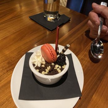 Michael Jordan's Steak House - Pots de creme. The macaron was delicious, too! - Steakhouses Near Me - Ridgefield, Washington Michael Jordan's Steak House - Pots de creme. The macaron was delicious, too! - Steakhouses Near Me - Ridgefield, Washington