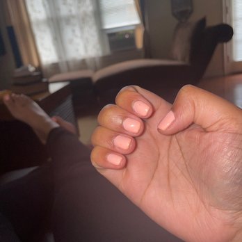 Sparkling Snail - It's lumpy and not even done right. - Nail Salons Near Me - Astoria, New York