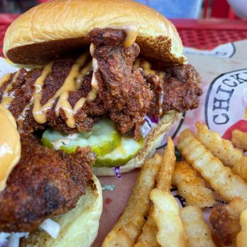 Dave's Hot Chicken - Dave's #2 2 Sliders w/ Fries - Chicken Shop Near Me - Columbus, Ohio Dave's Hot Chicken - Dave's #2 2 Sliders w/ Fries - Chicken Shop Near Me - Columbus, Ohio