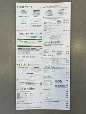 Menu photo 1 Baja Fresh Culver City, CA Menu photo 1 Baja Fresh Culver City, CA