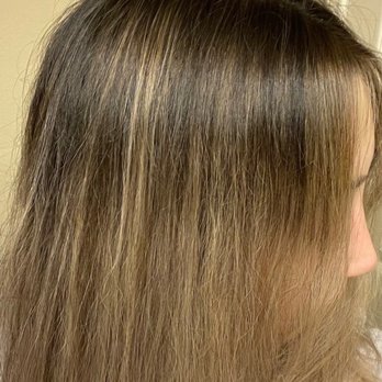 Shine in the Heights - Not blended. Not what retouch should look like. - Hair Salons Near Me - Houston, Texas