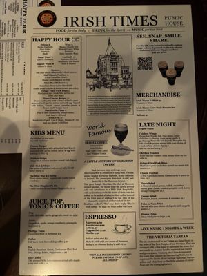 Menu photo 3 Irish Times Pub Victoria, BC Menu photo 3 Irish Times Pub Victoria, BC