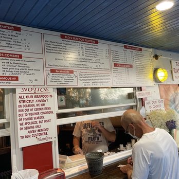 Flo's Clam Shack - Menu and ordering window - Seafood Near Me - Middletown, Rhode Island Flo's Clam Shack - Menu and ordering window - Seafood Near Me - Middletown, Rhode Island