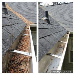 Gutter Busters Cleaning - Before and after