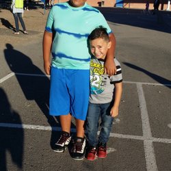 Griegos Elementary School - Brotherly love first and last year at this school together...