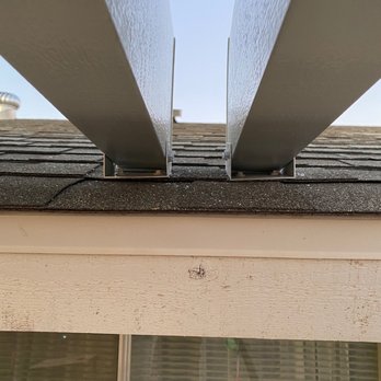 Arizona Shade Masters - Sitting on the eaves. Not tied into a wall or stud. - Patio Coverings Near Me - Phoenix, Arizona Arizona Shade Masters - Sitting on the eaves. Not tied into a wall or stud. - Patio Coverings Near Me - Phoenix, Arizona