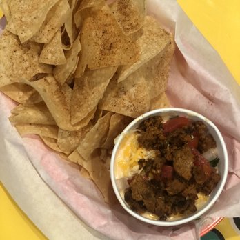 Fuzzy's Taco Shop - Chips and queso added meat. - Mexican Near Me - Lakeland, Florida Fuzzy's Taco Shop - Chips and queso added meat. - Mexican Near Me - Lakeland, Florida