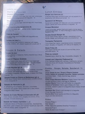 Menu photo 2 Auberge Zionsville, IN