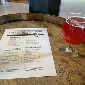 Buttonwoods Brewery - Berry sour and Screaming Unicorn menu - Breweries Near Me - Providence, Rhode Island