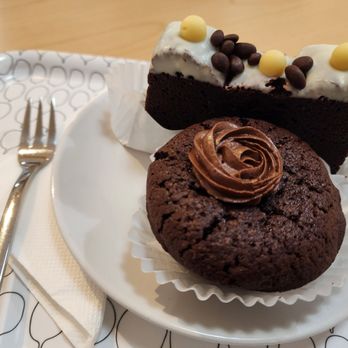 Suzu’s Bakery - a chocolate cupcake and a chocolate cupcake - Bakeries Near Me - Champaign, Illinois