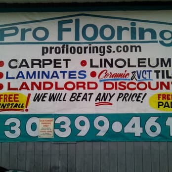 Pro Flooring - a sign for a carpeting company - Flooring Near Me - Warren, Ohio