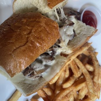 The George on Washington St - Philadelphia steak and cheese with fries - American Near Me - Providence, Rhode Island