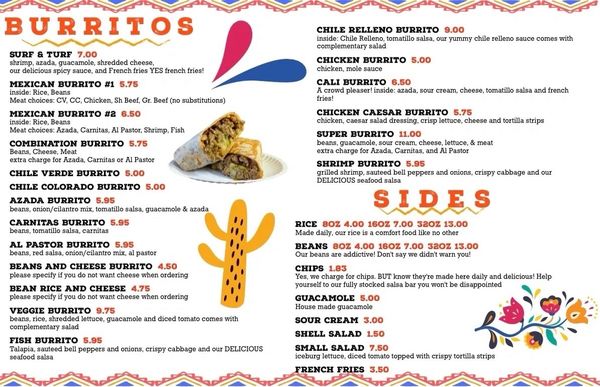 Menu photo 2 Ticos Tacos Salinas, CA Menu photo 2 Ticos Tacos Salinas, CA