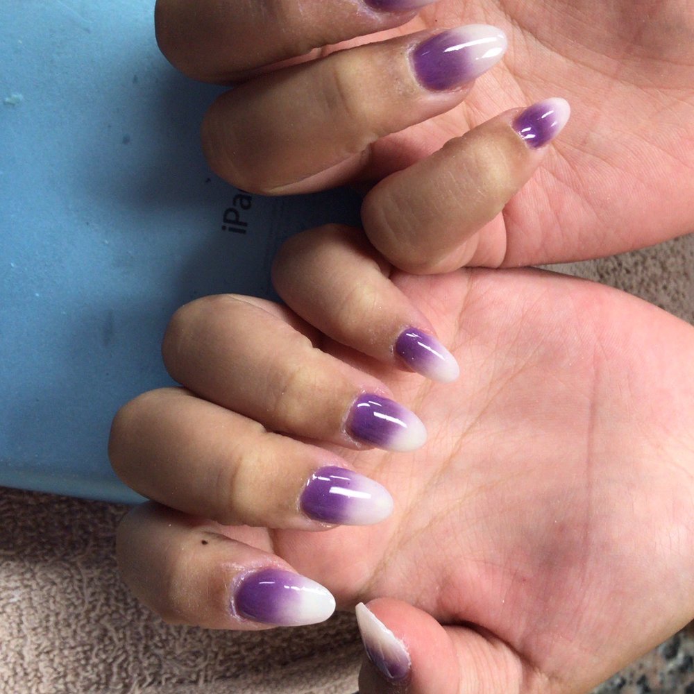 Best Nails - Ombré purple to white acrylic/dip - Nail Salons Near Me - Diamond Bar, California Best Nails - Ombré purple to white acrylic/dip - Nail Salons Near Me - Diamond Bar, California
