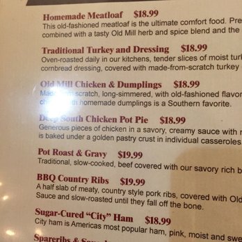 Old Mill Restaurant - Menu - American Near Me - Pigeon Forge, Tennessee Old Mill Restaurant - Menu - American Near Me - Pigeon Forge, Tennessee