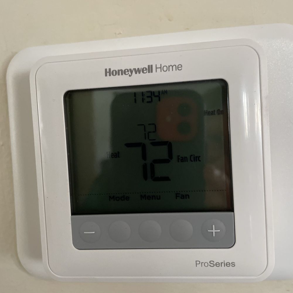 New thermostat. New thermostat.