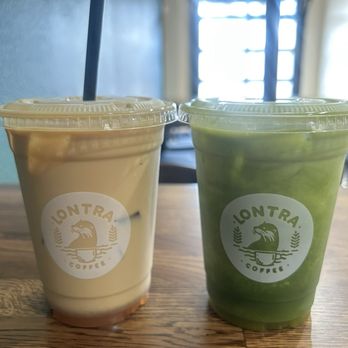 Lontra Coffee - Peach cobbler latte and guava passion fruit matcha - Coffee & Tea Near Me - Upland, California Lontra Coffee - Peach cobbler latte and guava passion fruit matcha - Coffee & Tea Near Me - Upland, California