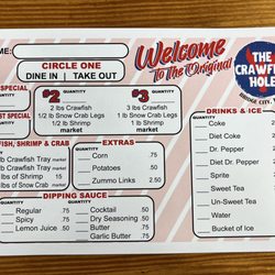 The Crawfish Hole - Order Form