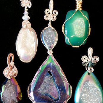 Gemstone Jewelry Box - Hand Wire Wrapped Crystal and Simi-precious Gem Stones - Jewelry Near Me - Chesapeake, Virginia Gemstone Jewelry Box - Hand Wire Wrapped Crystal and Simi-precious Gem Stones - Jewelry Near Me - Chesapeake, Virginia
