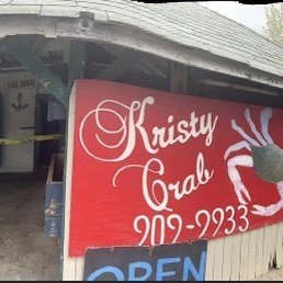 Exterior outside entrance of Kristy Crab - Old roadside stand that sells fresh live crabs. - Mays Landing, New Jersey Exterior outside entrance of Kristy Crab - Old roadside stand that sells fresh live crabs. - Mays Landing, New Jersey