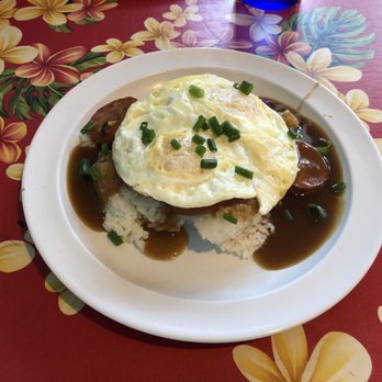 808 Grindz Cafe - portuguese sausage moco - Cafes Near Me - Lahaina, Hawaii