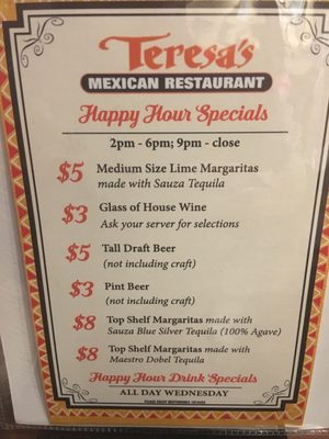 Menu photo 6 Teresa's Mexican Restaurant Mendota Heights, MN