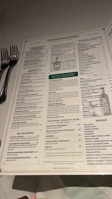Menu photo 6 Smith & Wollensky - Boston Boston, MA