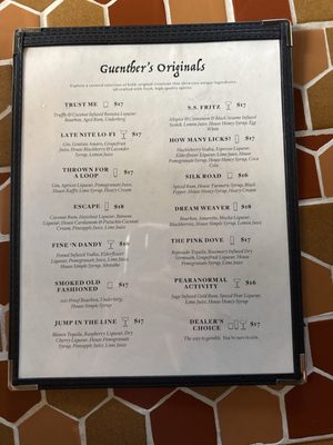Menu photo 1 Guenther's Lounge Murrieta, CA Menu photo 1 Guenther's Lounge Murrieta, CA