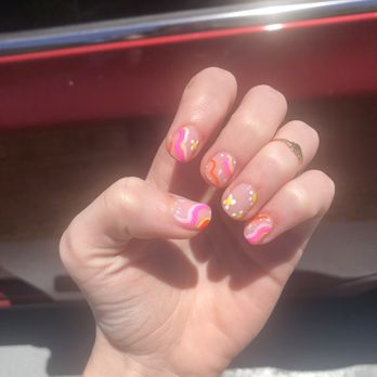 Wanderlust Nail Spa - Luminary gel overlay on natural nail w/design - Nail Salons Near Me - Clearwater, Florida Wanderlust Nail Spa - Luminary gel overlay on natural nail w/design - Nail Salons Near Me - Clearwater, Florida