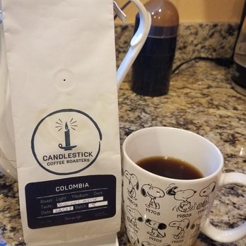 Candlestick Coffee Roasters - Awesome cup of mornin' Joe with freshly roasted coffee beans from Candlestick Coffee Roasters; good job, Zach! - Coffee Roasteries Near Me - Corrales, New Mexico