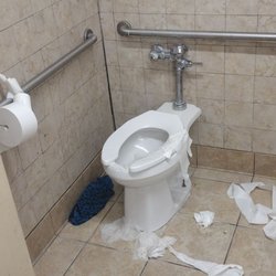 Safeway - The restroom is unsanitary unusable unstable biological hazard do not use it