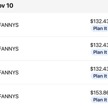 Fanny's - Charged 4 times. The different charge is with added gratuity. That should be the only charge. - Wine Bars Near Me - Bloomfield, New Jersey