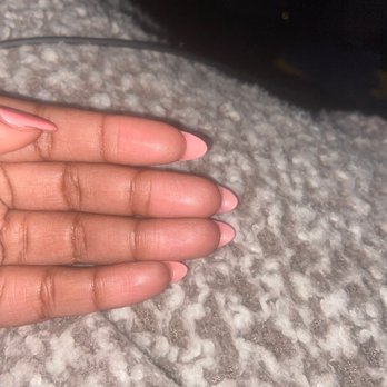 Luminous Nails Spa - The "extra length" they thought I should be charged for. - Nail Salons Near Me - Beavercreek, Ohio