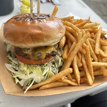 The Beast Burger - California King Burger and regular fries - Burgers Near Me - Los Angeles, California