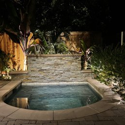 Hardscape and stone waterfall wall constructed by Form and Focus Landscaping Hardscape and stone waterfall wall constructed by Form and Focus Landscaping