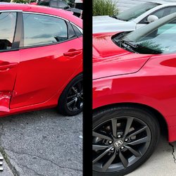 Auto Body Specialist - Here are pics before and after the repair.