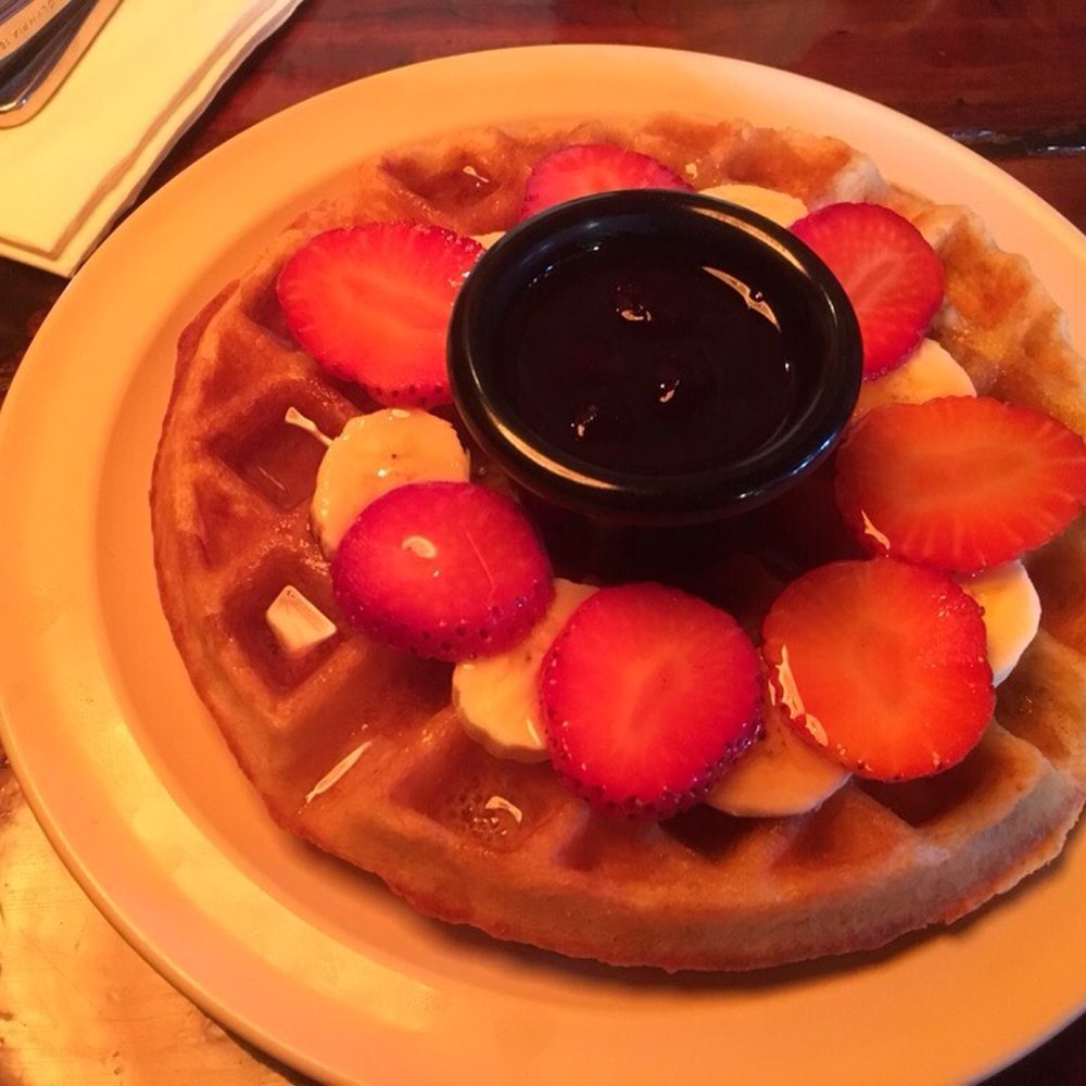 The Yellow Deli - Deli waffles with fruit ($10). - Coffee & Tea Near Me - Katoomba, NSW The Yellow Deli - Deli waffles with fruit ($10). - Coffee & Tea Near Me - Katoomba, NSW
