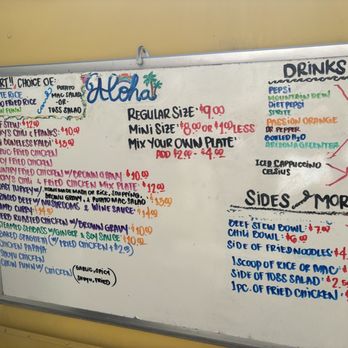 Nicky's Lunch Wagon - Menu as of 3.6.2025 - Food Stands Near Me - Honolulu, Hawaii